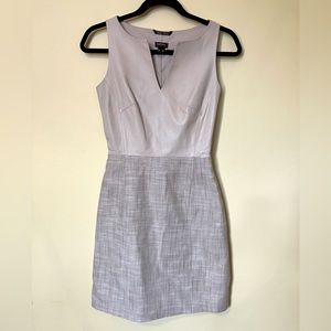 Leather and linen dress by Danier size 0